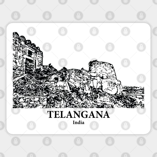 Telangana - India Magnet by Lakeric